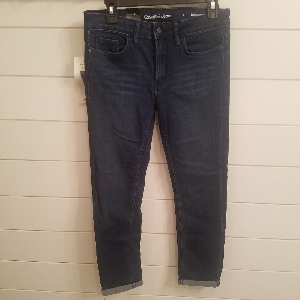 NWT Calvin Klein Slim Boyfriend Jeans Sz 4